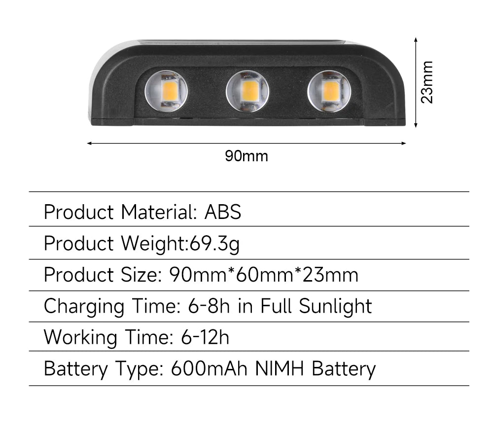 6LED Beads Up and Down Light: Solar Powered Waterproof Wall Light