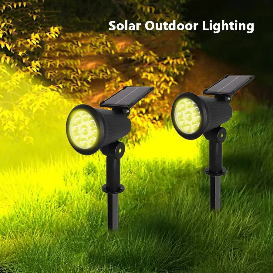 Ground Mounted Lawn Lights With Adjustable Brightness