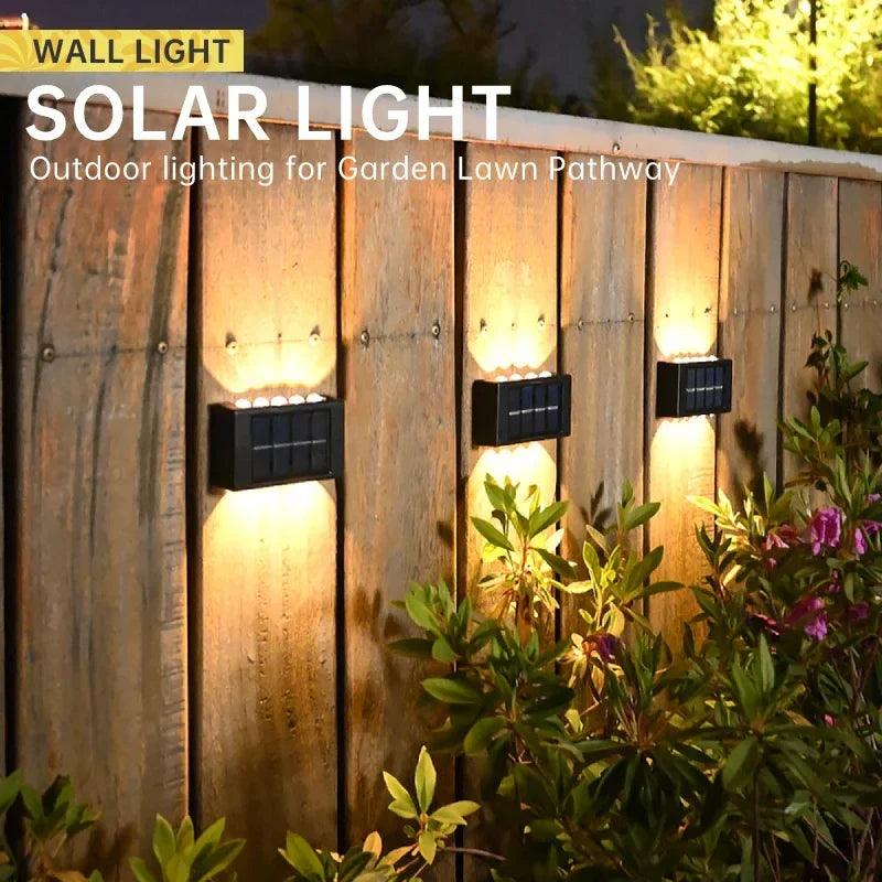 Up and Down Luminous Lighting LED Solar Wall Lamp