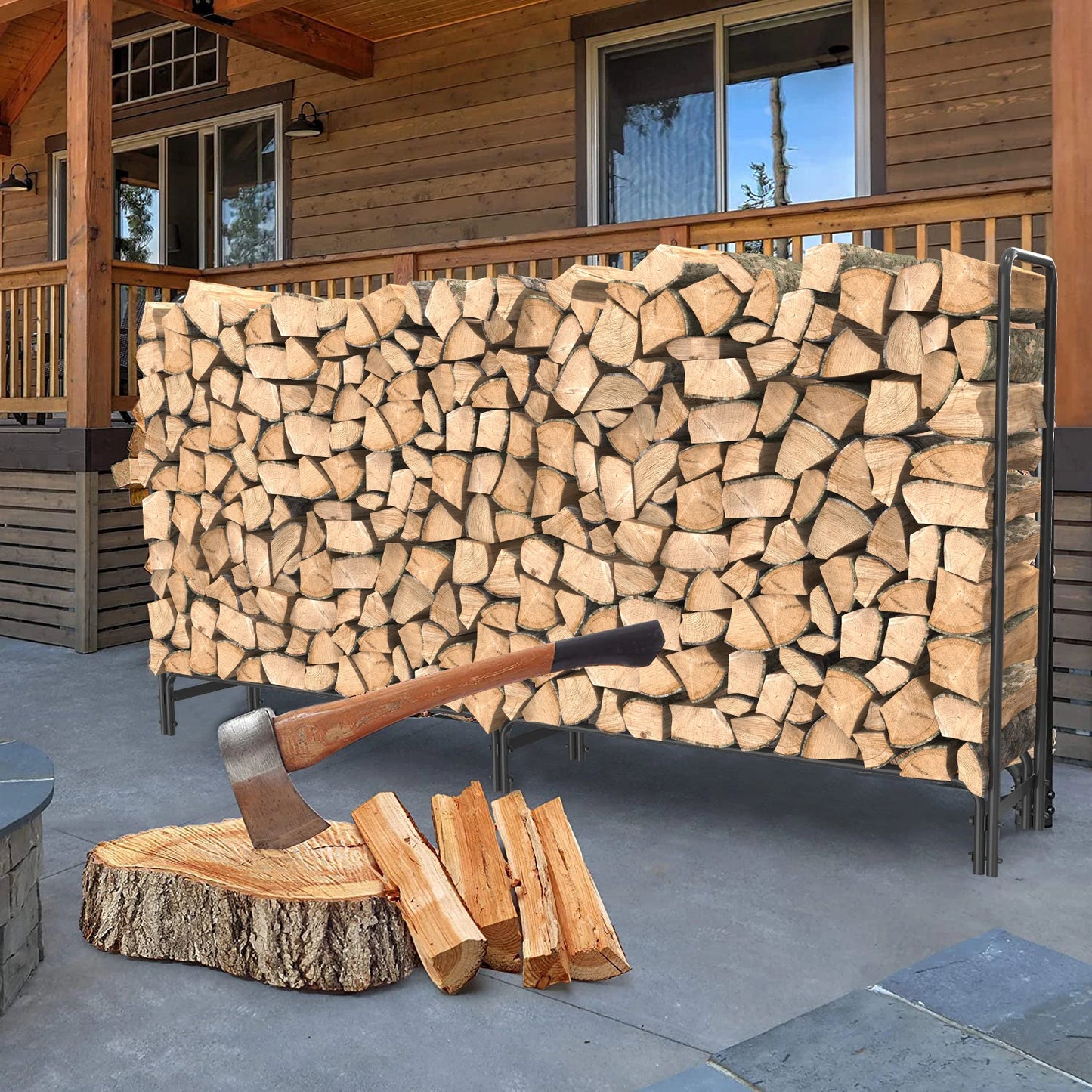 Fire Wood Log Rack for Fireplace