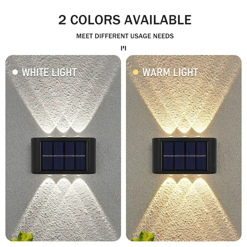 Up and Down Luminous Lighting LED Solar Wall Lamp