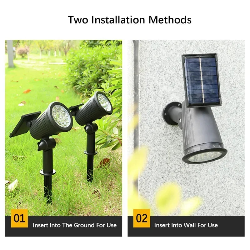 Ground Mounted Lawn Lights With Adjustable Brightness