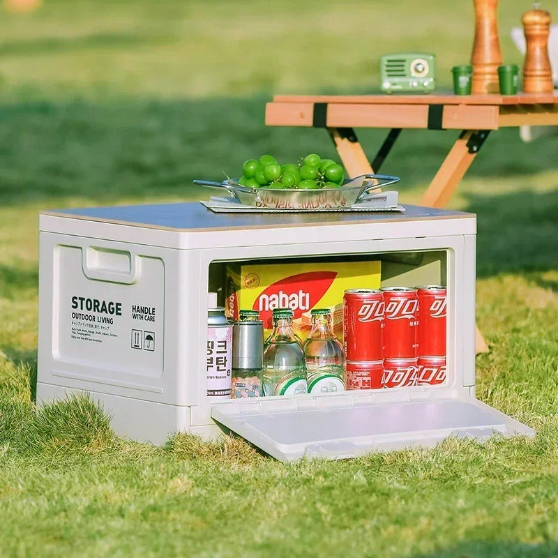 Camping storage box, trunk organizer