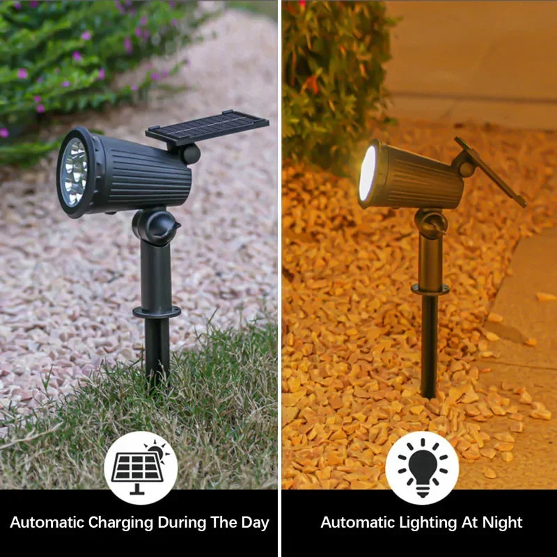 Ground Mounted Lawn Lights With Adjustable Brightness