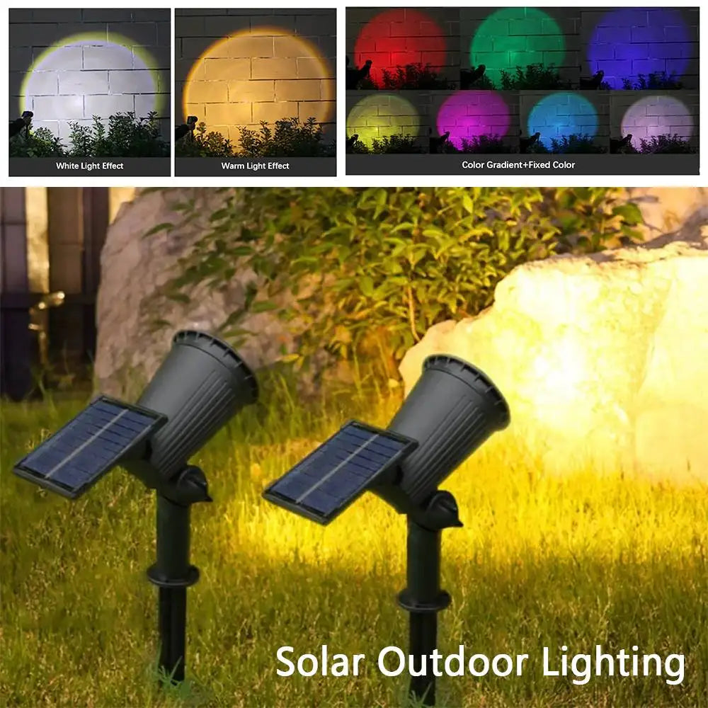 Outdoor Rgb Solar Landscape Lights